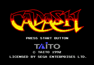 Cadash title screen for Sega Genesis